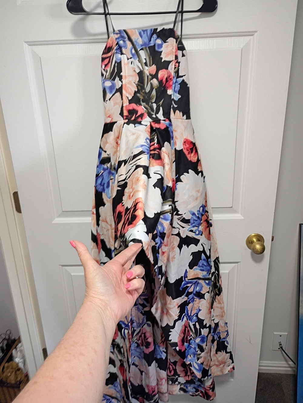 Women's Size 3 Dress Spring Floral High Low Easter Prom Wedding